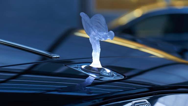 Because of EU regulations: Rolls-Royce’s Spirit of Ecstasy is no longer available as an illuminated crystal version